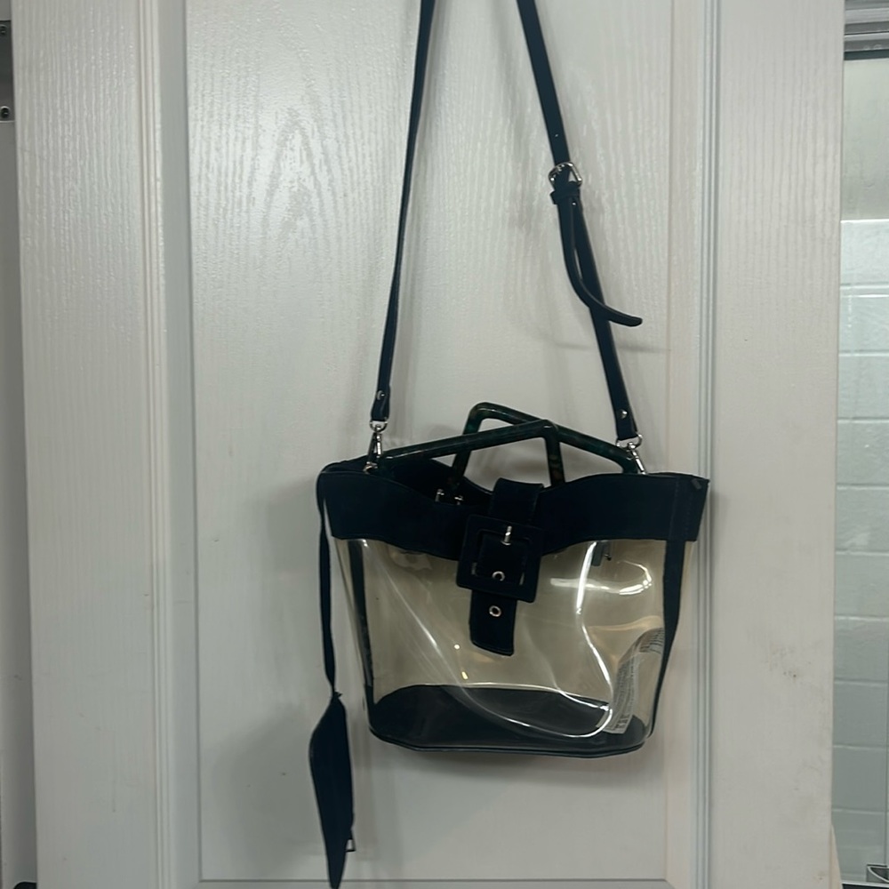 Robert Comstock - Zara Clear with Navy Suede Trim